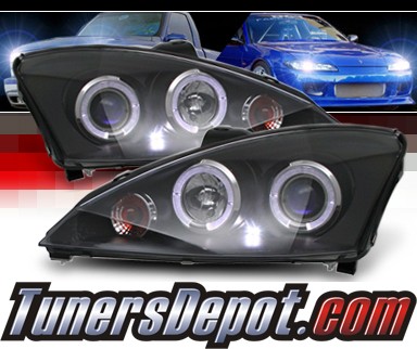 Sonar® Halo Projector Headlights (Black) - 00-04 Ford Focus 