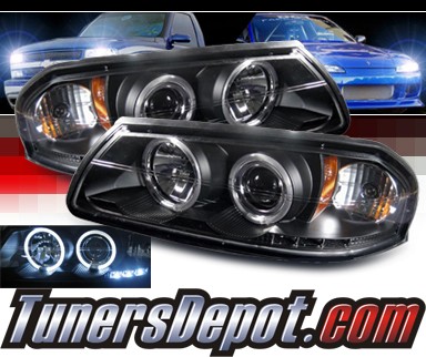 Sonar® Halo Projector Headlights (Black) - 00-05 Chevy Impala
