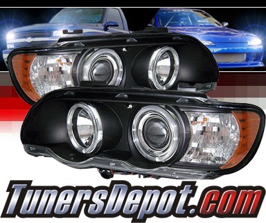 Sonar® Halo Projector Headlights (Black) - 01-03 BMW X5 E53
