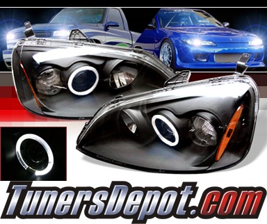 Sonar® Halo Projector Headlights (Black) - 01-03 Honda Civic