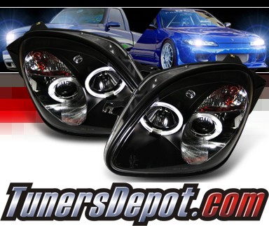 Sonar® Halo Projector Headlights (Black) - 01-04 Mercedes-Benz SLK230 R170 SLK