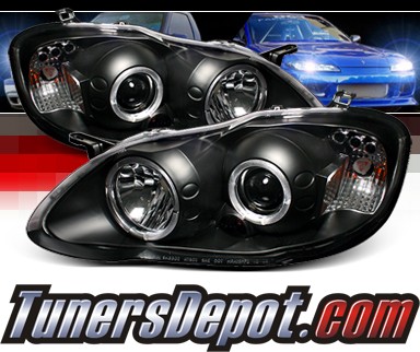 Sonar® Halo Projector Headlights (Black) - 03-08 Toyota Corolla