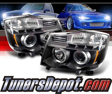 Sonar® Halo Projector Headlights (Black) - 04-07 Nissan Armada