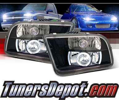 Sonar® Halo Projector Headlights (Black) - 05-09 Ford Mustang