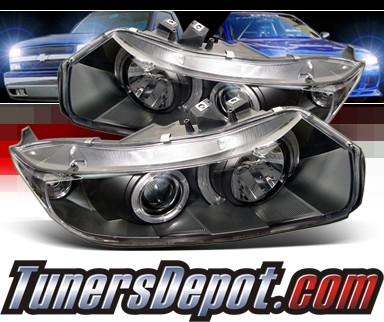 Sonar® Halo Projector Headlights (Black) - 06-11 Honda Civic 2dr.
