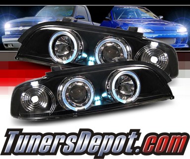 Sonar® Halo Projector Headlights (Black) - 97-00 BMW 528i E39