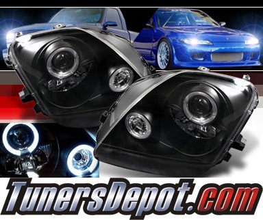 Sonar® Halo Projector Headlights (Black) - 97-01 Honda Prelude