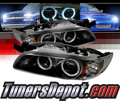 Sonar® Halo Projector Headlights (Black) - 97-03 Pontiac Grand Prix