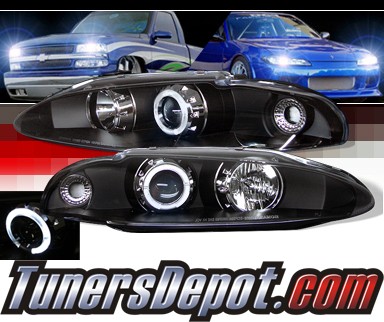 Sonar® Halo Projector Headlights (Black) - 97-99 Mitsubishi Eclipse
