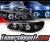 Sonar® Halo Projector Headlights (Black) - 98-02 Honda Accord w/ Amber Reflector