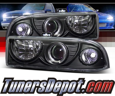 Sonar® Halo Projector Headlights (Black) - 98-04 Chevy S-10 S10