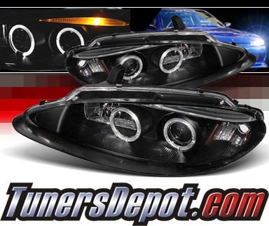 Sonar® Halo Projector Headlights (Black) - 98-04 Dodge Intrepid