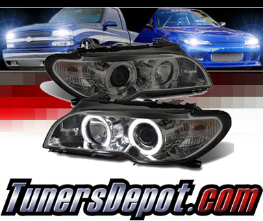 Sonar® Halo Projector Headlights (Smoke) - 04-06 BMW 325ci 2dr E46 (Incl. Convertible)