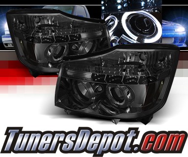 Sonar® Halo Projector Headlights (Smoke) - 04-07 Nissan Armada