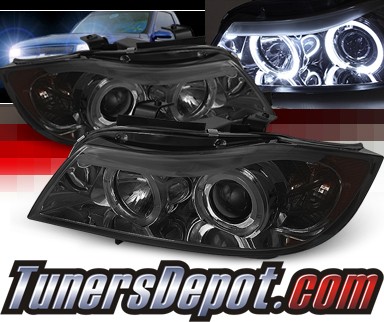 Sonar® Halo Projector Headlights (Smoke) - 06-08 BMW 328i E90/E91 4dr