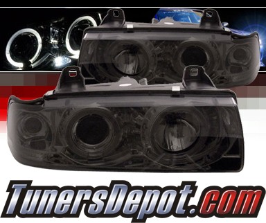 Sonar® Halo Projector Headlights (Smoke) - 92-99 BMW 328is E36 2dr.