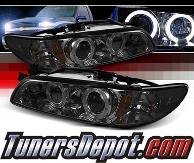 Sonar® Halo Projector Headlights (Smoke) - 97-03 Pontiac Grand Prix