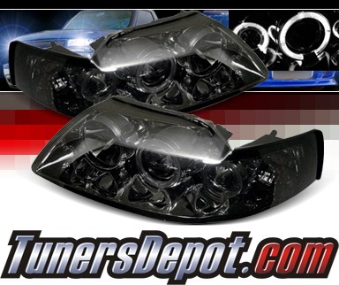 Sonar® Halo Projector Headlights (Smoke) - 99-04 Ford Mustang