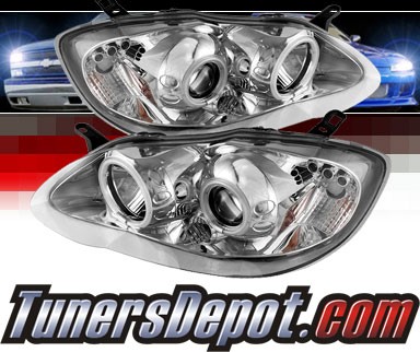 Sonar® LED CCFL Halo Projector Headlights - 03-08 Toyota Corolla