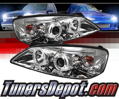 Sonar® LED CCFL Halo Projector Headlights - 05-08 Pontiac G6 2/4dr