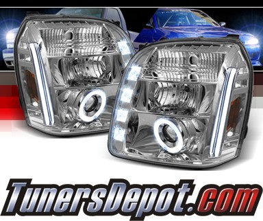 Sonar® LED CCFL Halo Projector Headlights - 07-12 GMC Yukon (Incl. XL/Denali/Hybrid)