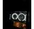 Sonar® LED CCFL Halo Projector Headlights (Black) - 00-04 Ford Excursion