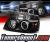 Sonar® LED CCFL Halo Projector Headlights (Black) - 04-08 Ford F150 F-150 w/ Amber Reflector