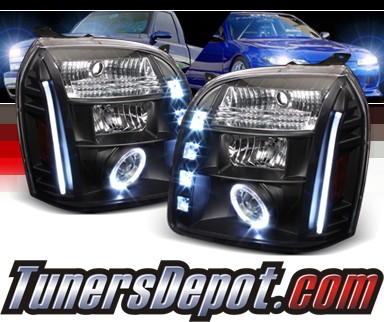 Sonar® LED CCFL Halo Projector Headlights (Black) - 07-12 GMC Yukon (Incl. XL/Denali/Hybrid)
