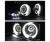 Sonar® LED CCFL Halo Projector Headlights (Black) - 2007 GMC Sierra Classic