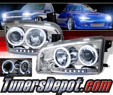Sonar® LED Halo Projector Headlights - 06-10 Dodge Charger