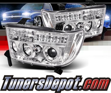 Sonar® LED Halo Projector Headlights - 07-11 Toyota Tundra