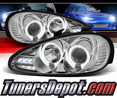 Sonar® LED Halo Projector Headlights - 92-96 Mazda MX3 MX-3