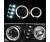 Sonar® LED Halo Projector Headlights (Black) - 04-12 GMC Canyon