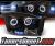 Sonar® LED Halo Projector Headlights (Black) - 06-08 Dodge Ram Pickup