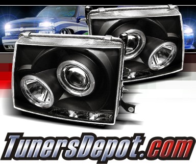 Sonar® LED Halo Projector Headlights (Black) - 97-00 Toyota Tacoma