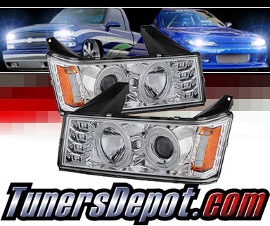 Sonar® LED Halo Projector Headlights (Chrome) - 04-12 Chevy Colorado