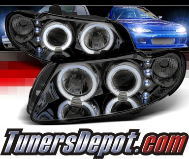 Sonar® LED Halo Projector Headlights (Smoke) - 04-06 Pontiac GTO