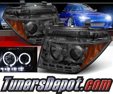 Sonar® LED Halo Projector Headlights (Smoke) - 05-08 Nissan Frontier