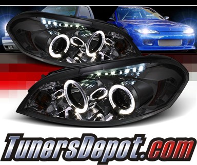 Sonar® LED Halo Projector Headlights (Smoke) - 06-07 Chevy Monte Carlo
