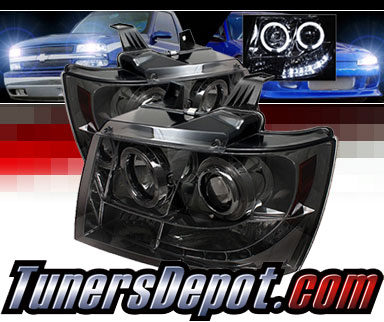 Sonar® LED Halo Projector Headlights (Smoke) - 07-14 Chevy Tahoe