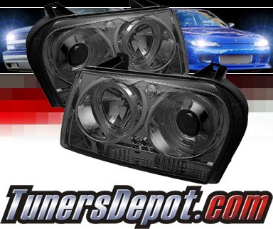 Sonar® LED Halo Projector Headlights (Smoke) - 09-10 Chrysler 300