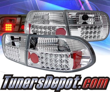 Sonar® LED Tail Lights - 92-95 Honda Civic 2/4dr.
