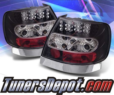 Sonar® LED Tail Lights (Black) - 00-02 Audi S4