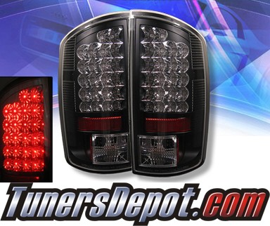 Sonar® LED Tail Lights (Black) - 02-06 Dodge Ram