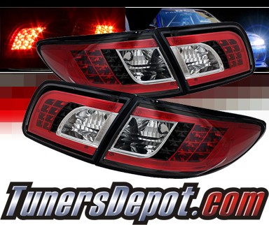Sonar® LED Tail Lights (Black) - 03-08 Mazda 6 4dr/5dr (Exc. Wagon)