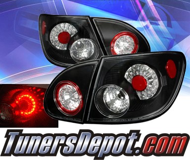 Sonar® LED Tail Lights (Black) - 03-08 Toyota Corolla