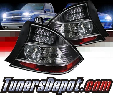 Sonar® LED Tail Lights (Black) - 04-05 Honda Civic 2dr.