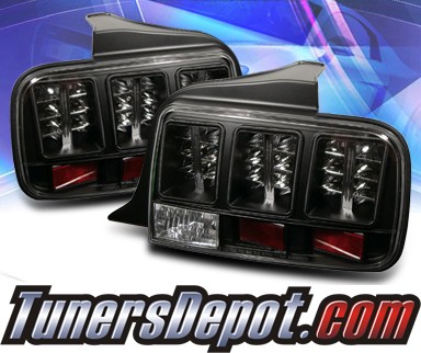 Sonar® LED Tail Lights (Black) - 05-09 Ford Mustang