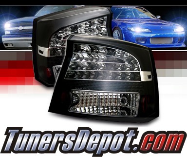 Sonar® LED Tail Lights (Black) - 06-08 Dodge Charger