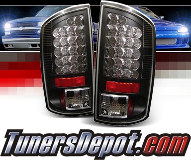 Sonar® LED Tail Lights (Black) - 07-08 Dodge Ram Pickup 1500